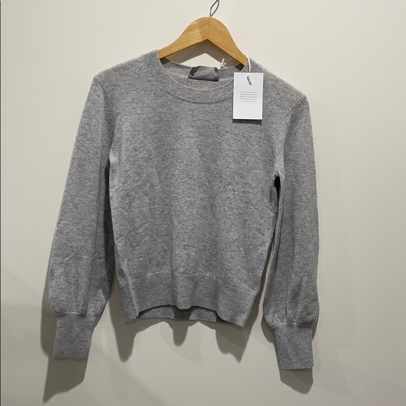 NEW • Everlane • Lantern Cashmere Sweater Gray XS - Picture 4 of 6